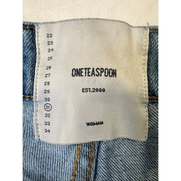 One Teaspoon Women’s Low Waist Boyfriend Distressed Jeans, Size 31 - Picture 5 of 7